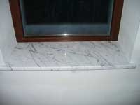Window sills from marble
