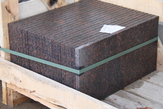 The grinding of tile 300х600х20 mm from a granite Dymovsky  =>Following