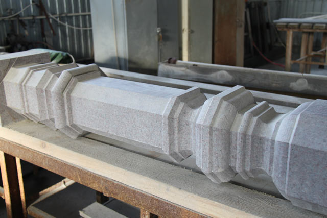 Manufacturing of granite columns  =>Following