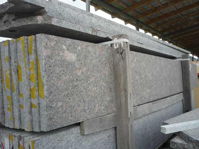 Preparations of a granite Tan Brown, thermoprocessed  =>Following