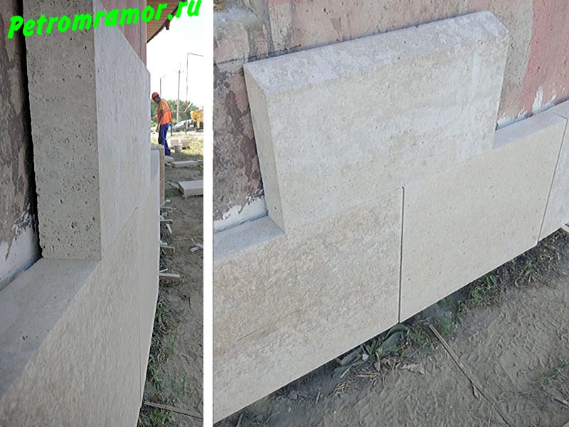 окрытия парапета камень бетонные плиты